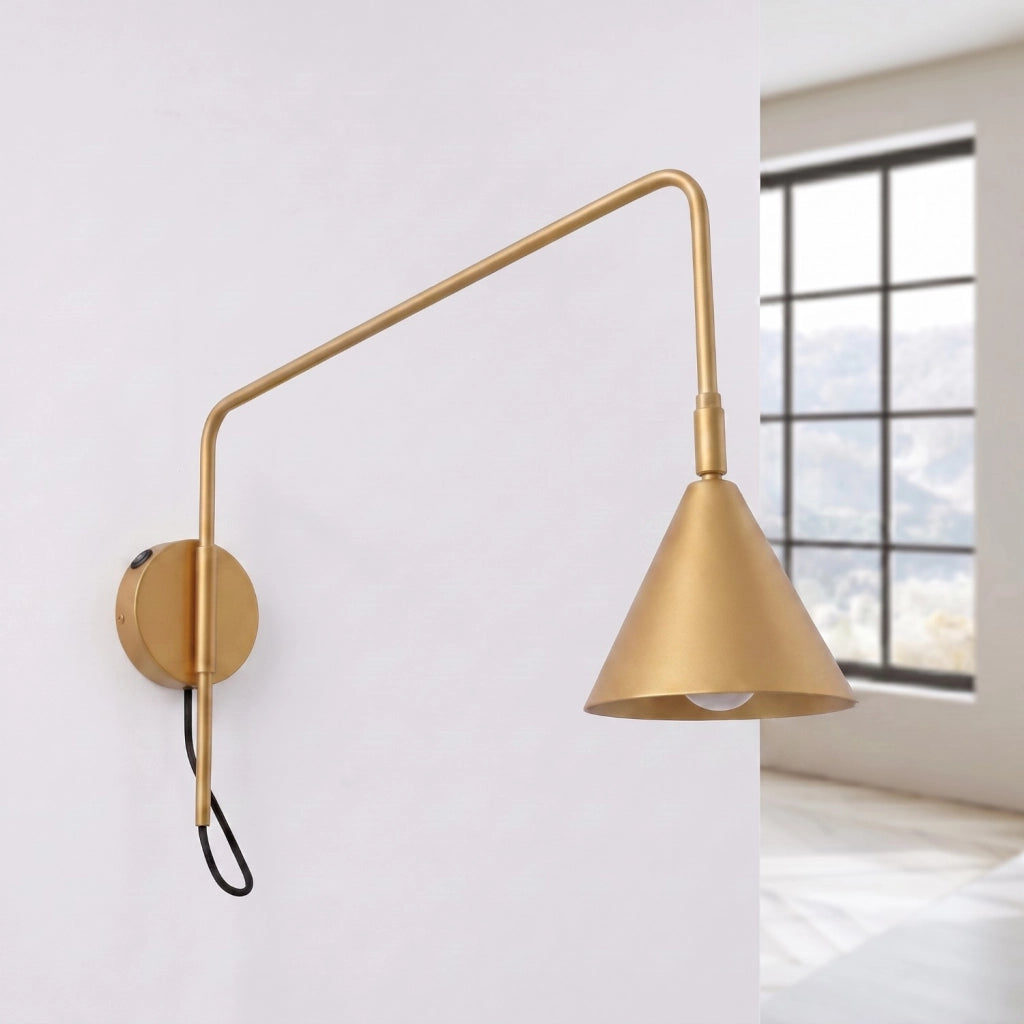 Applique NOX 1 oro con interruttore