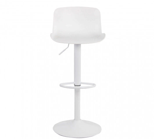 SGABELLO INNSBRUCK IN COLORE BIANCO CON ALTEZZA REGOLABILE