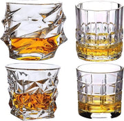 Set di 4 bicchieri di cristallo senza lega - Ideali per Scotch, Bourbon, Gin Tonic e Negroni Cocktail