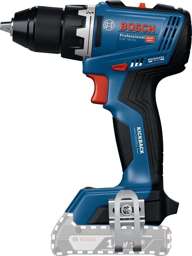 Trapano Avvitatore Bosch GSR 18V-65 Brushless 18V Solo Corpo Macchina in Scatola