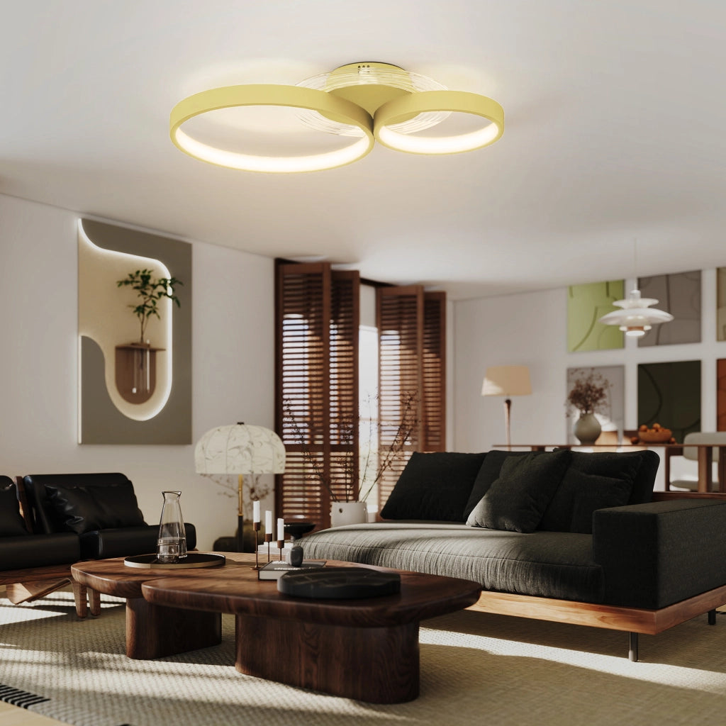 Lampada a Soffitto LED 40W 3000K/4000K/6500K ¨C zephmum ¨C Dorato
