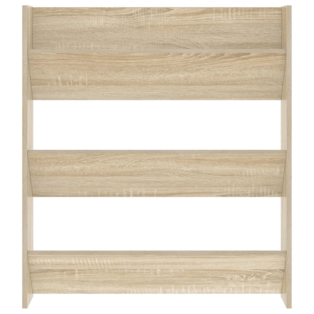 Scarpiera a Muro Rovere Sonoma 80x18x90 cm in Truciolato cod mxl 43109