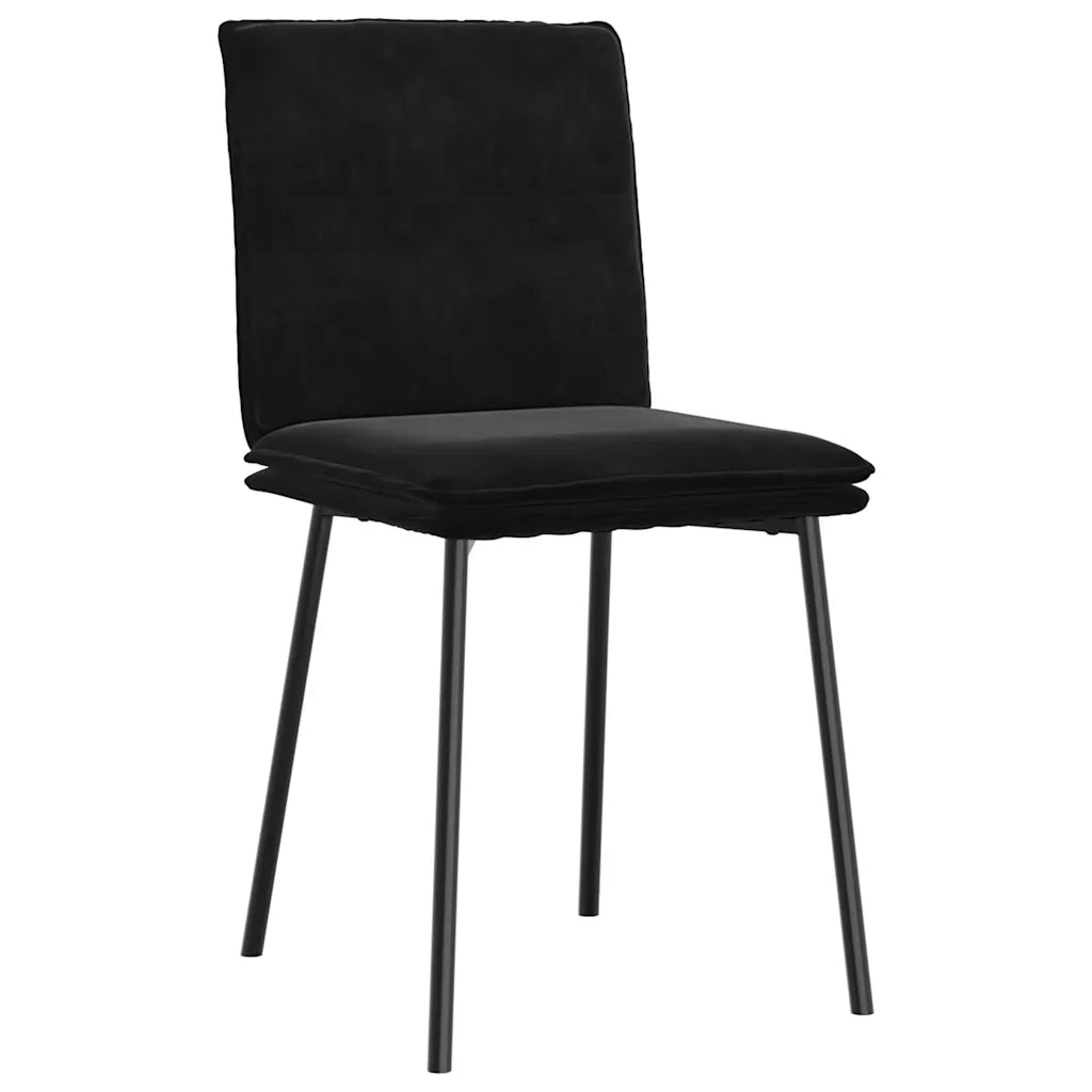 vidaXL Sedie da Pranzo 2 pz Nere in Velluto