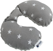 Sostegno per neonati in cotone al 100% / Minky per neonati per auto, passeggino, viaggi, lettino per neonati, rollator (stelle con Minky grigio)