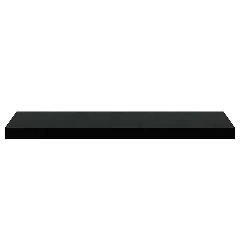 Scaffale a Parete Nero 80x23,5x3,8 cm in MDF 323835