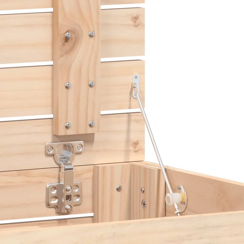 Cesto per Bucato 44x44x76 cm Legno Massello Pino 832321