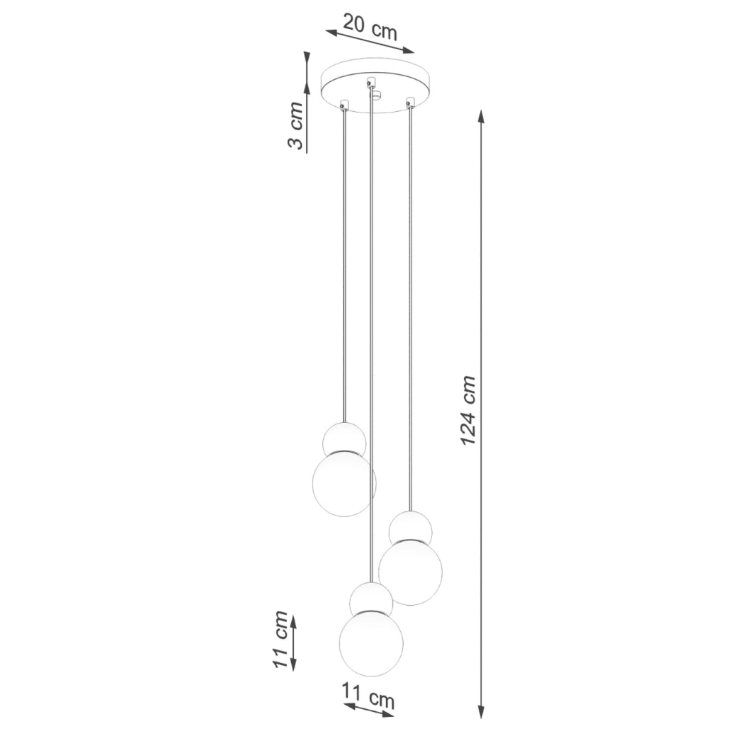 Lampada a sospensione Kalevi bianca legno 3xG9 PureLume