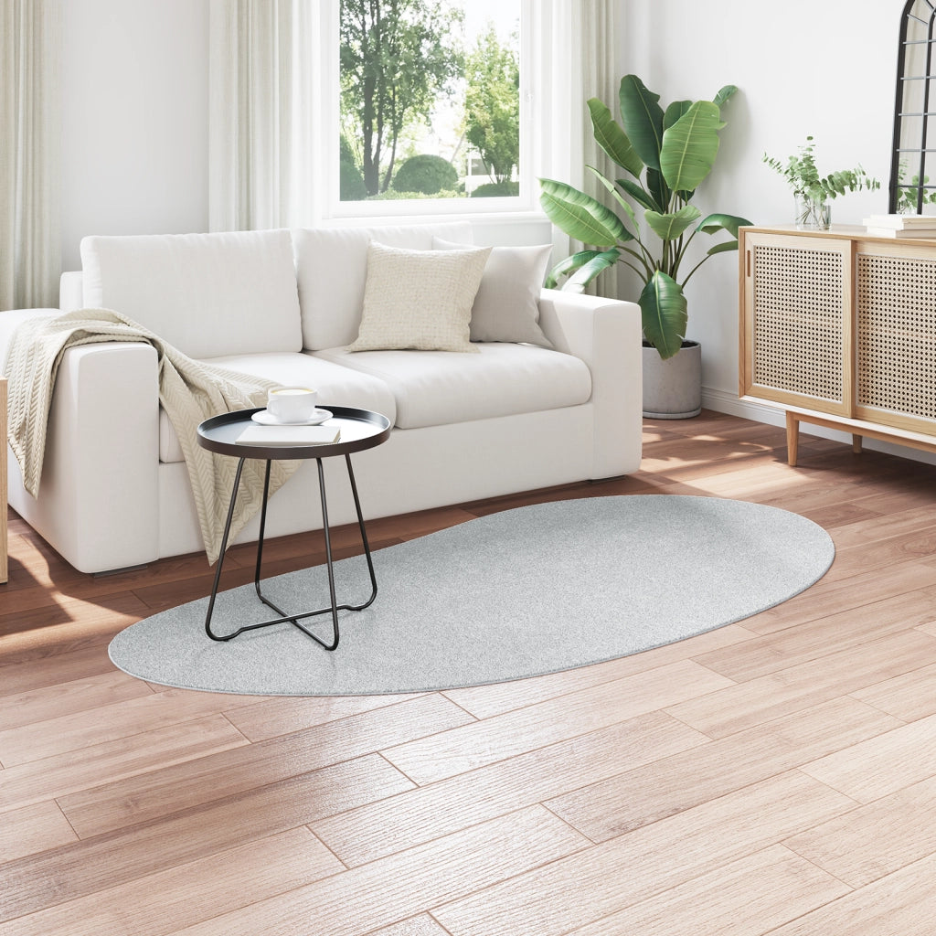 Tappeto per area grigio 100x200 cm antiscivolo