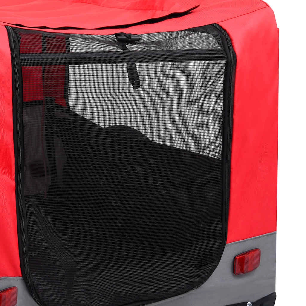 Trasportino/passeggino/rimorchio per cani 2 in 1 rosso 02_0044380