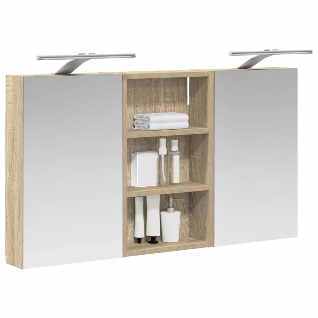 Set di Armadi da Bagno con lo scaffale 3 pcs 90 x 10,5 x 50 cm 3403674