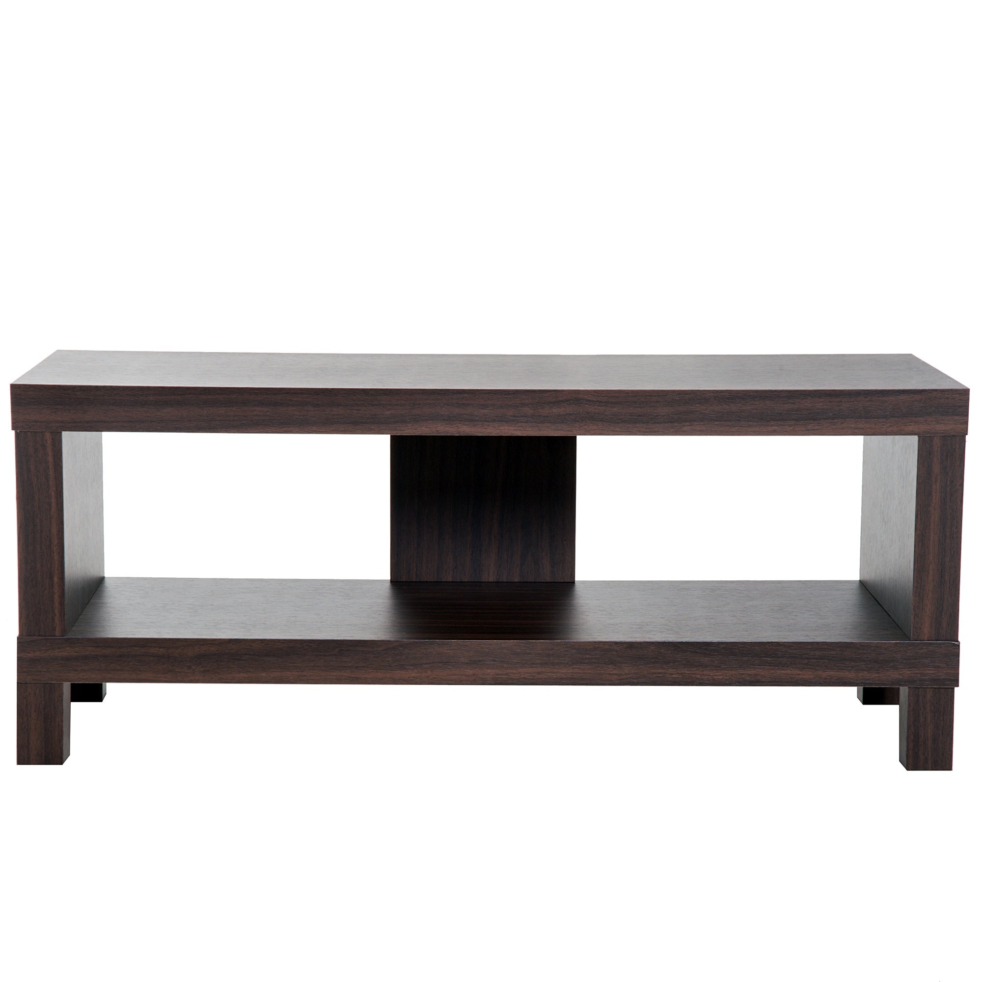 Mobile TV Basso con Vano in Legno Noce 90x35x37 cm