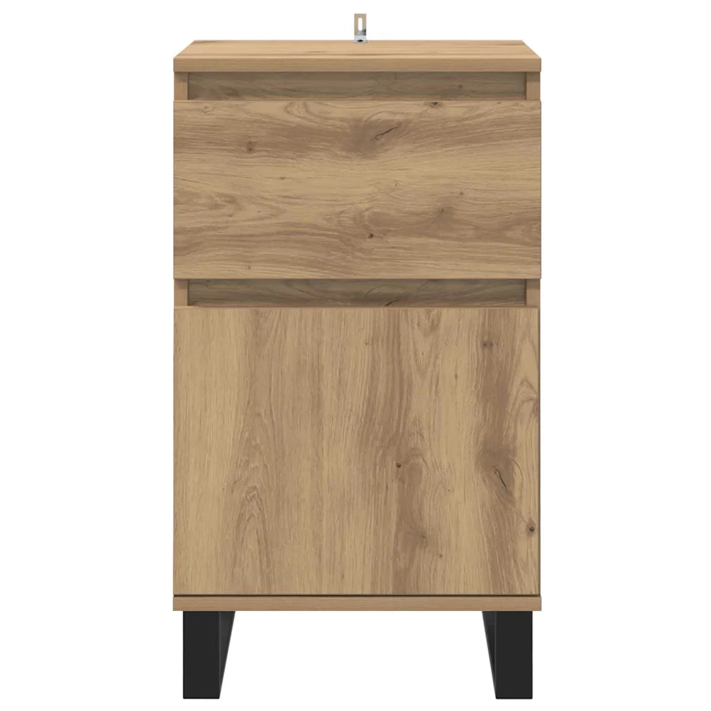 Credenza-Buffet-Armadio da cucina rovere artigianale 35 x 40 x 70 cm Legno multistrato 833193