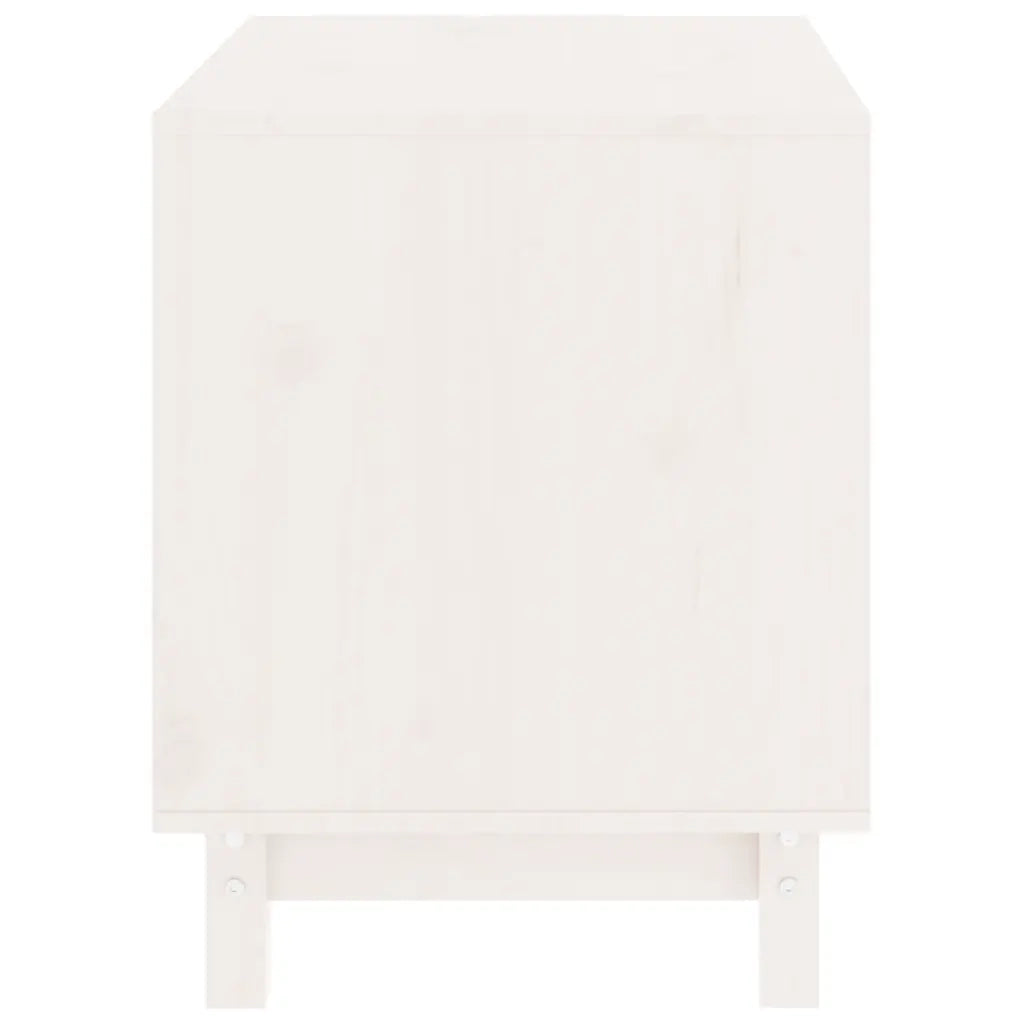 Casetta per Cani bianco 60x45x57 cm in Legno Massello di Pino 822477