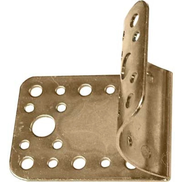 PIASTRA DI GIUNZIONE PIANA SAGOMATA PER PALI Ø 80/100 65x85 mm - spessore 2 mm
