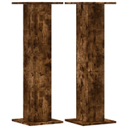 Supporti per piante | Sostegno per piante 2 pz Rovere Fumo 30x30x95 cm in Truciolato