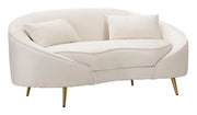 DIVANETTO 2 POSTI OSLO C/CUSCINI CREMA CM 148X84X68