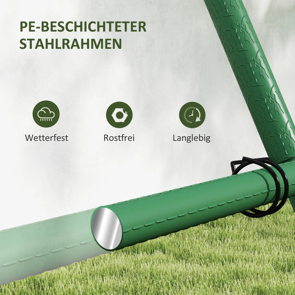Griglia a forma di A per piante rampicanti in acciaio inox ¨C zephmum ¨C verde 101x133x227 cm