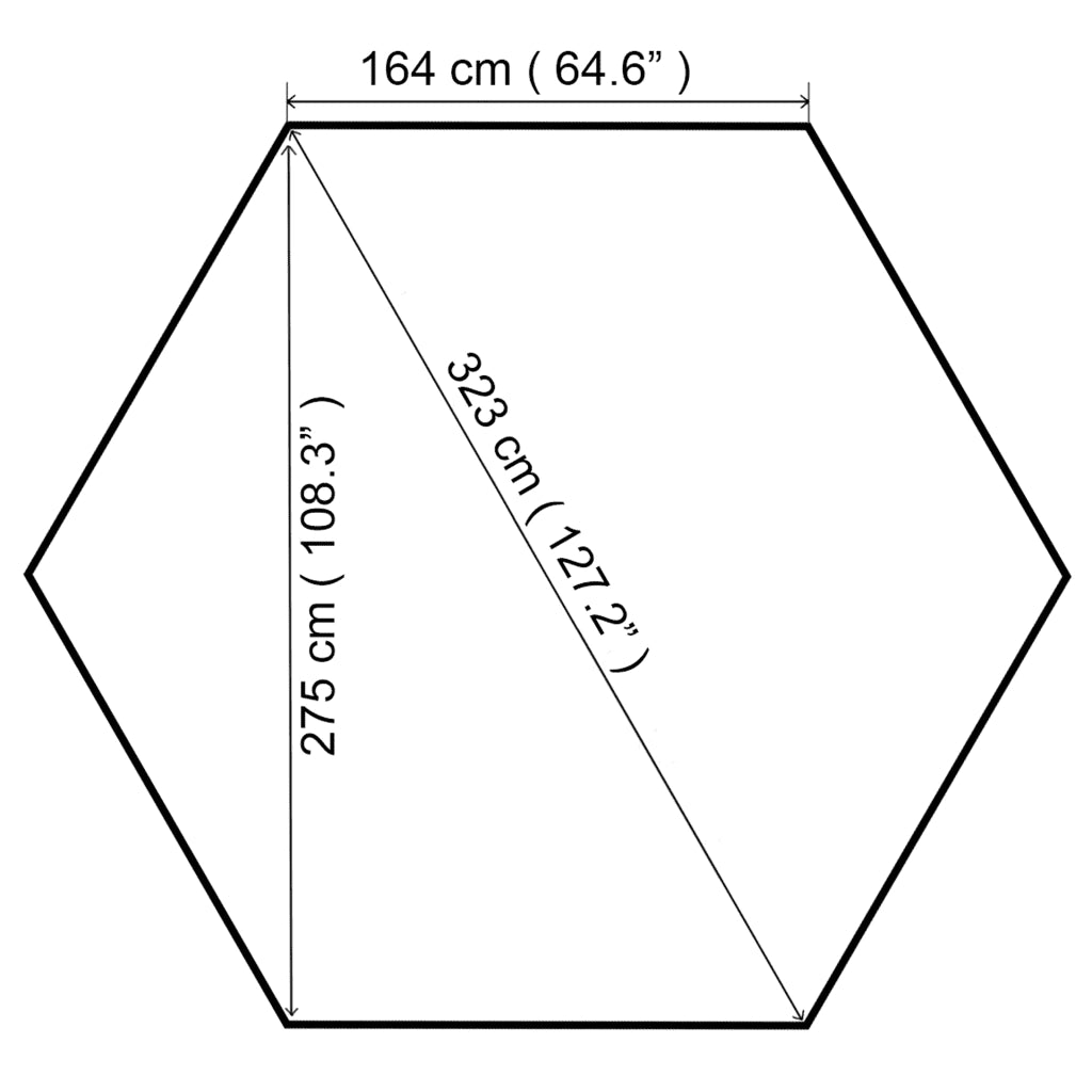 Gazebo da Giardino 323x275x265 cm Bianco 180 g/m² 312233