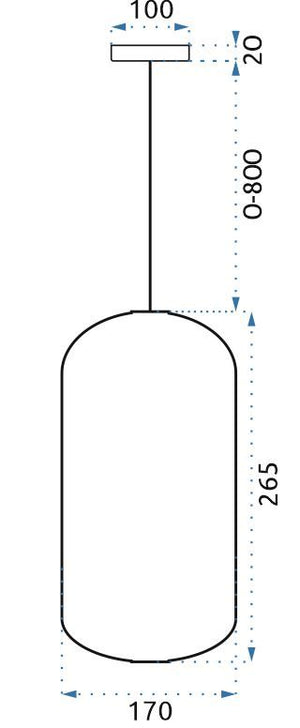 Lampada Led Da Soffitto Pensile Di Vetro App442-cp