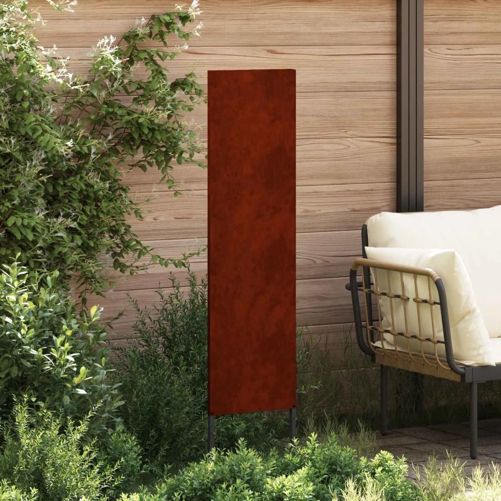 Schermo per privacy in giardino Traforo Ruggine 32 x 140 cm 876223