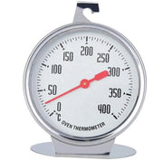 Termometro per forno con alta precisione - Resistente al forno - In acciaio inossidabile - Grande dimensione - Misura temperatura 0-400 gradi - 9 cm di diametro - Termometro per cucina