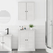 Set di mobili per il bagno 2 pcs Bianco e Bianco Antico 3328540