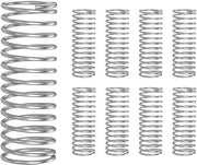 Set di compressori in acciaio inossidabile - 10 pezzi - Diametro esterno 12 mm - Diametro del filo 0.7 mm - Lunghezza 40 mm - Corrosione resistente - Sospensione