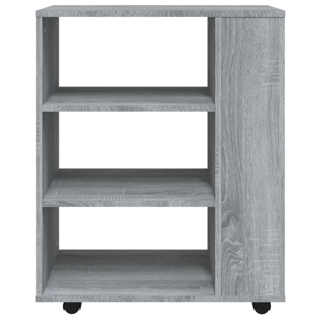 Armadietto con Ruote Grigio Sonoma 60x35x75cm Legno Multistrato 815967