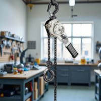 Paranco a leva 1,5 t x 1,5 m, paranco a catena compatto con impugnatura girevole a 360°, per lavori di sollevamento in spazi ristretti
