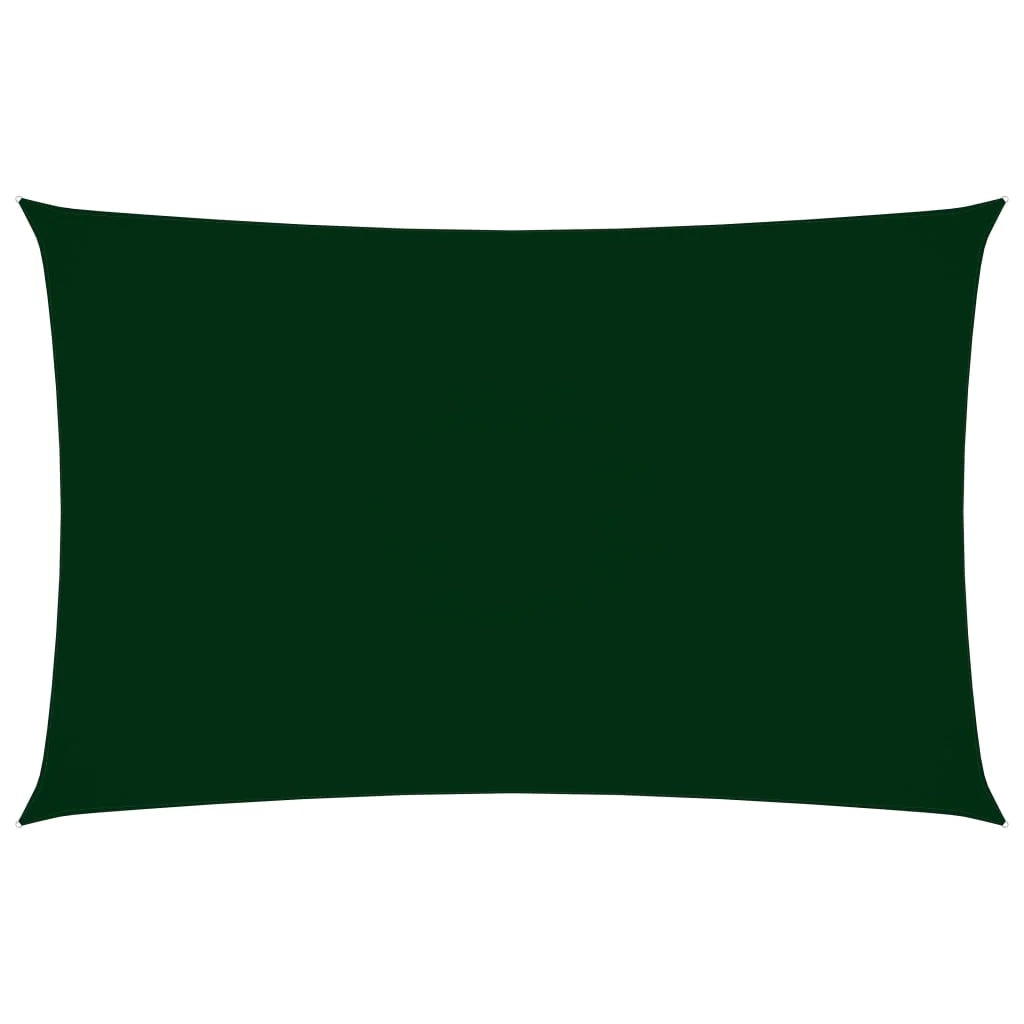 Vela ombreggiante/ombrellone rettangolare in tessuto Oxford 5 x 8 m verde scuro 02_0009732