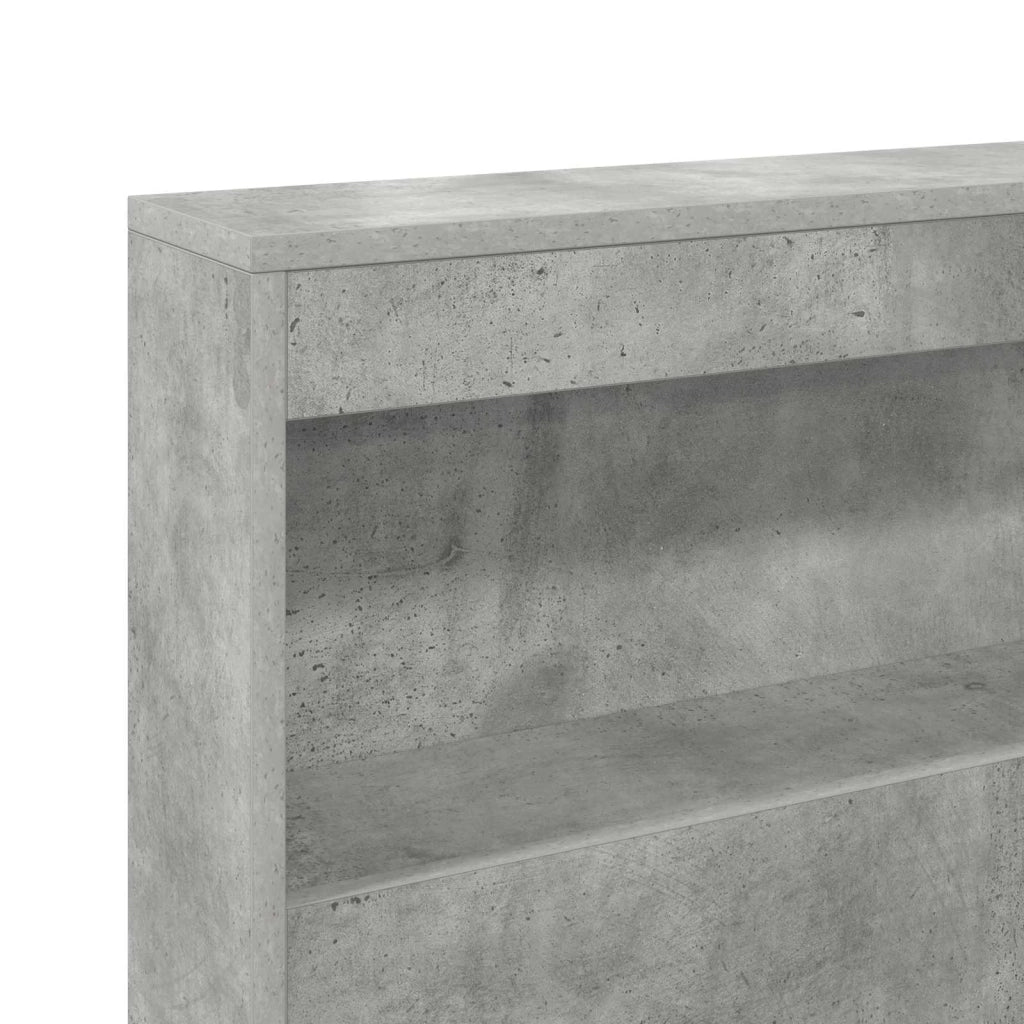 Testata contenitore Grigio cemento 140 cm Legno multistrato 3335488