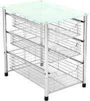 Organizzatore a 3-trappiste per il carrello - multifunzionale - 1 pezzo - vetro resistente