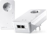 Magic 2 - Kit di avviamento WiFi 6, adattatore Powerline WLAN, fino a 2.400 Mbit/s, presa Wi-Fi in rete, 2 LAN Gigabit, access point, dLAN 2.0, bianco