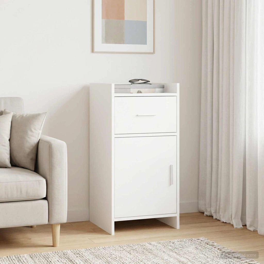 Credenza Bianco 40 x 36 x 80 cm Legno ingegnerizzato 8011083