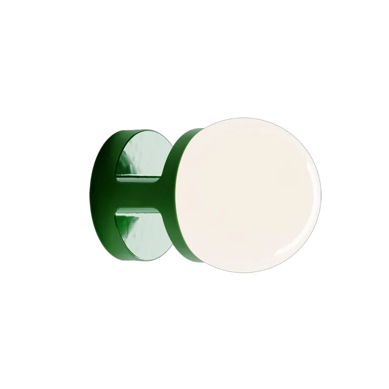 Applique Vintage Decò Habea Ceramica Verde Bali 1 Luce E27