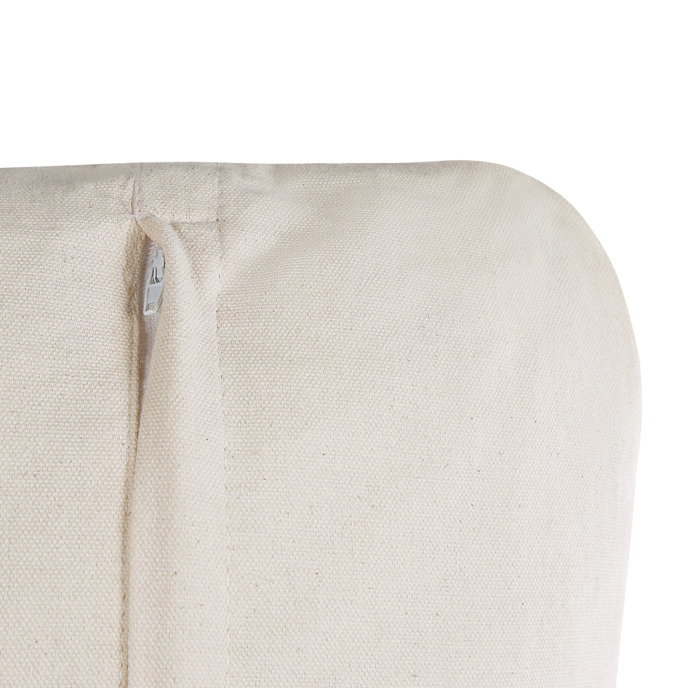 Set di 2 cuscini decorativi in cotone bianco e nero 45 x 45 cm federe rimovibili con imbottitura in poliestere