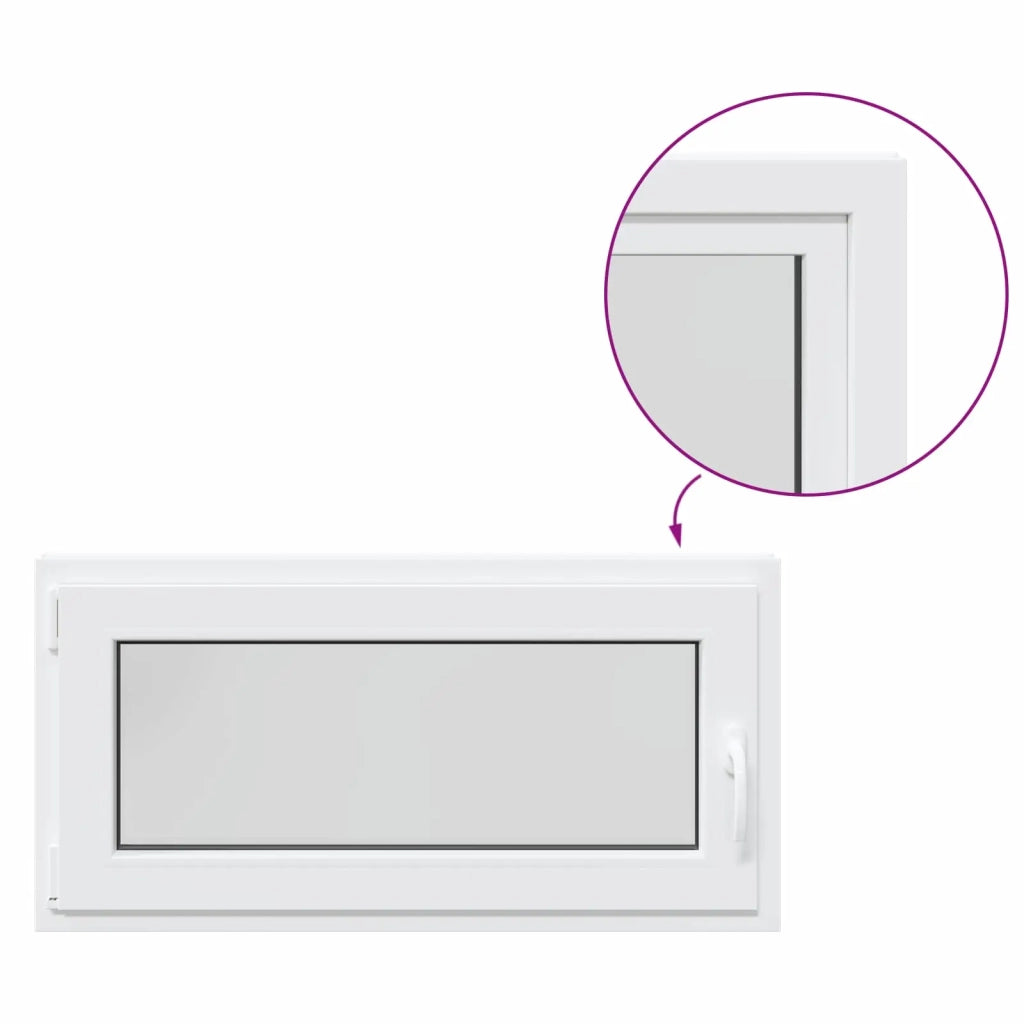 Finestra per Soffitta RISOR 100 x 50 cm PVC e Vetro Bianco CFW4684700