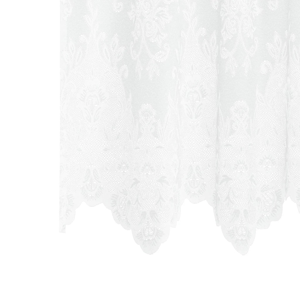 vidaXL Tende con tende Floreale Bianco 1200 x 200 cm Poliestere