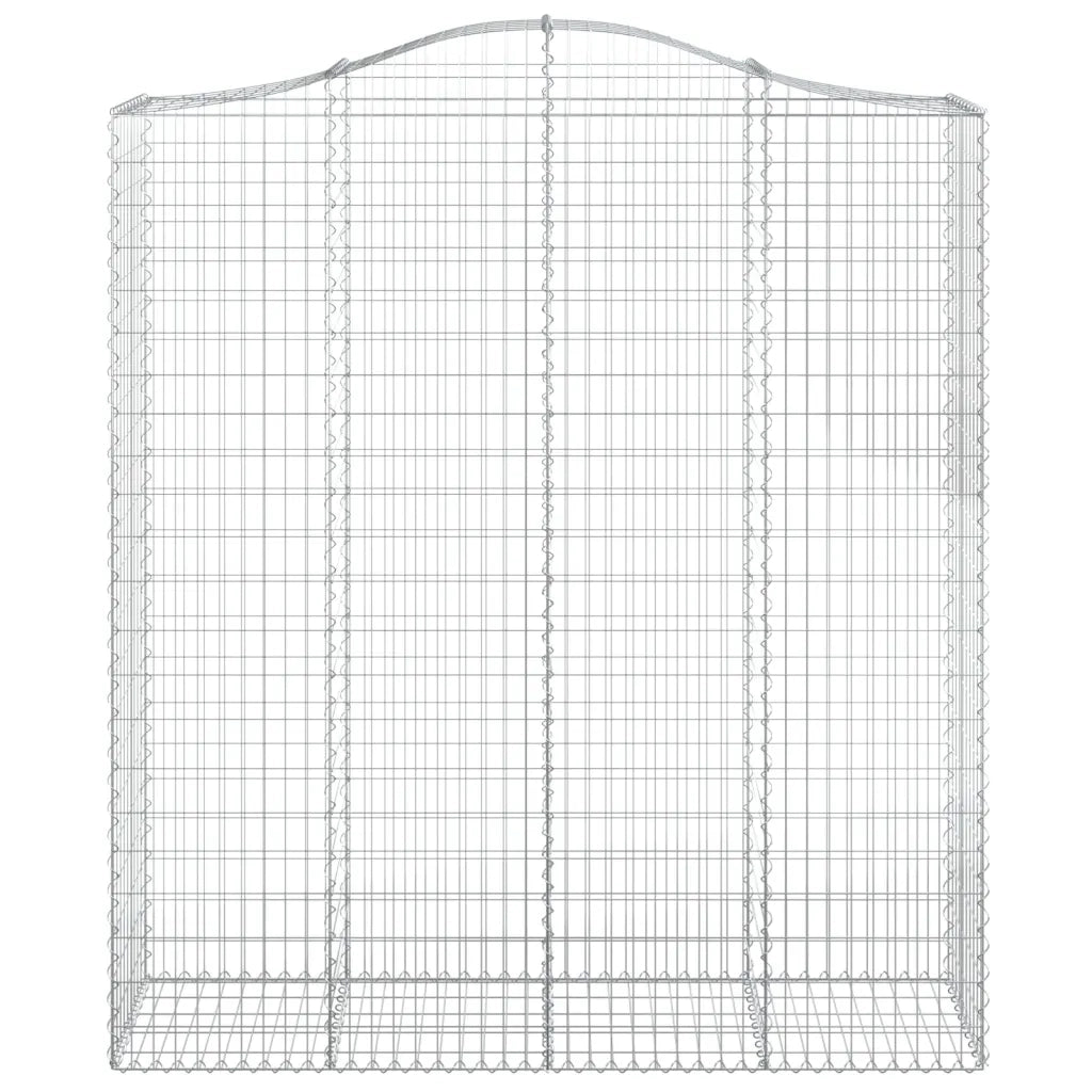 Cesti Gabbioni ad Arco 9 pz 200x50x220/240 cm Ferro Zincato