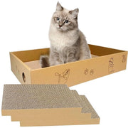 Palo di gatto in cartone per uso interno, 3 pacchi in 1, Palo di gatto in cartone per gatti interni, Dimensione grande palo di gatto in cartone, facile da grattare

Modello: MUAEEOK
Dimensioni: (non specificato)
Materiali: Cartone