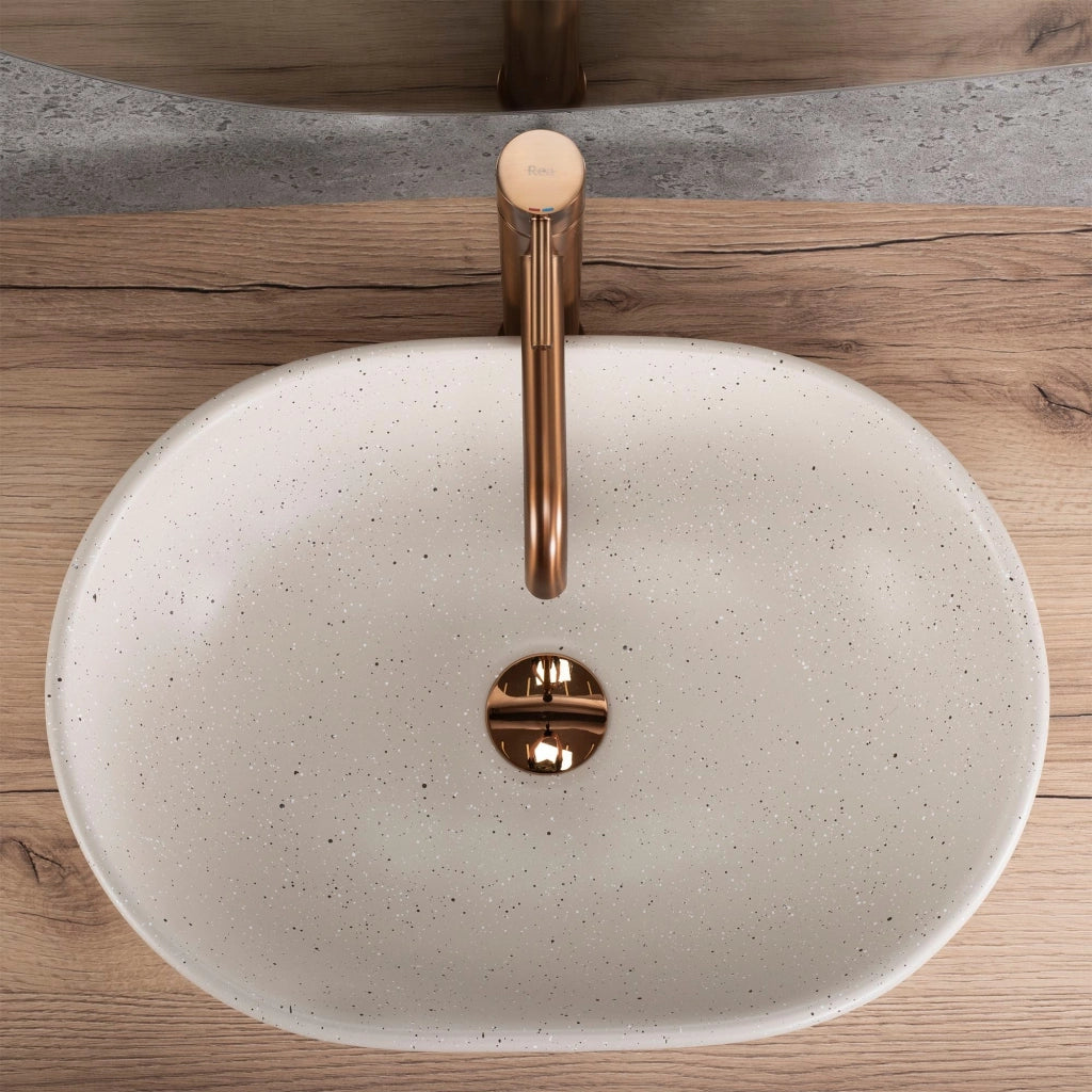Lavabo Da Appoggio Rea Amelia Sandy