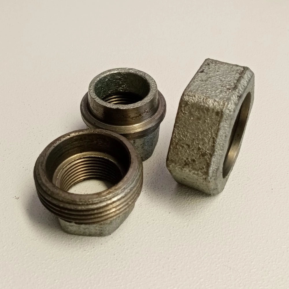 Raccordo ff 1'' bocchettone conico a 3 pezzi di ghisa zincata malleabile