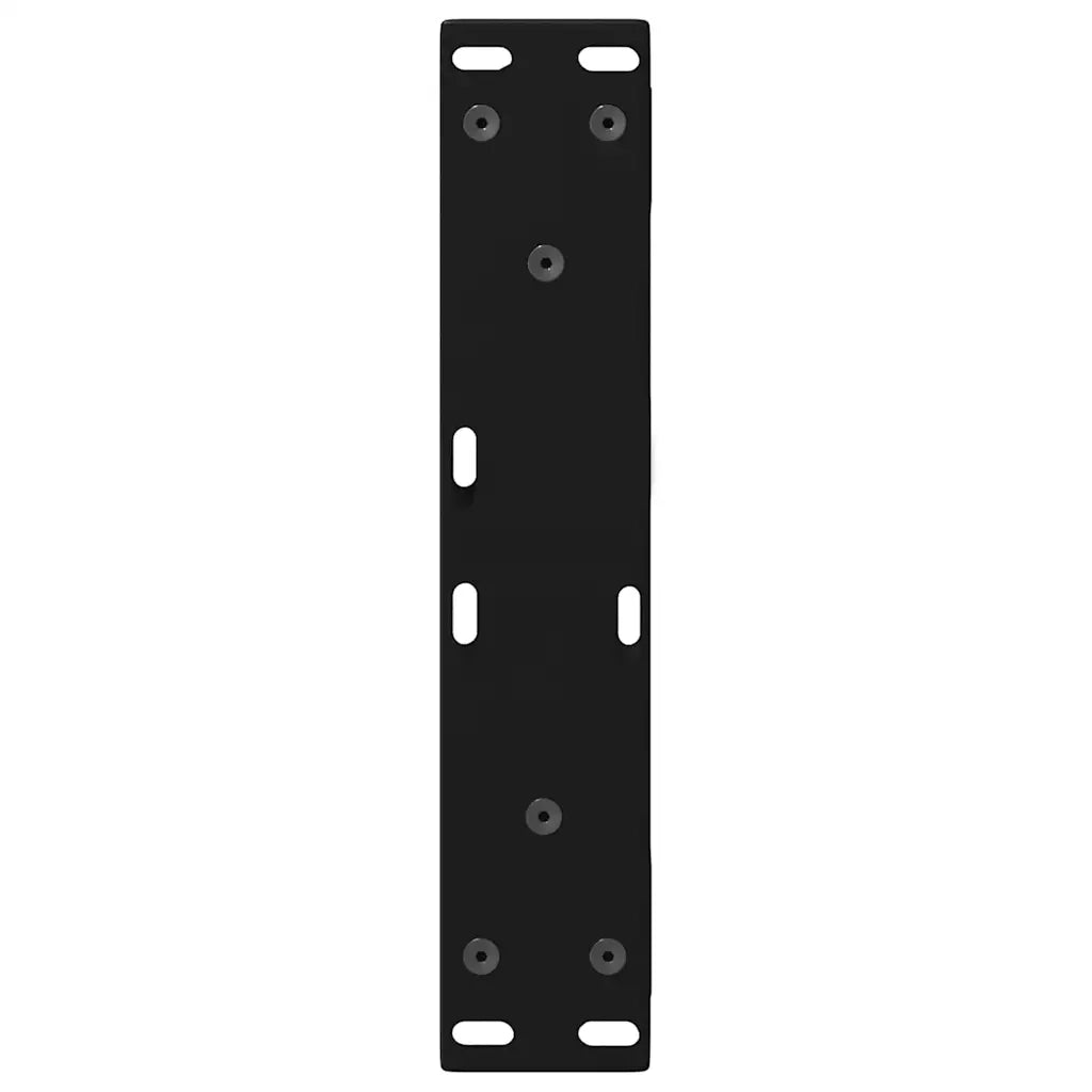 Gambe per Tavolino da Caffè 2 pz Nere 30x(30-31,3) cm Acciaio