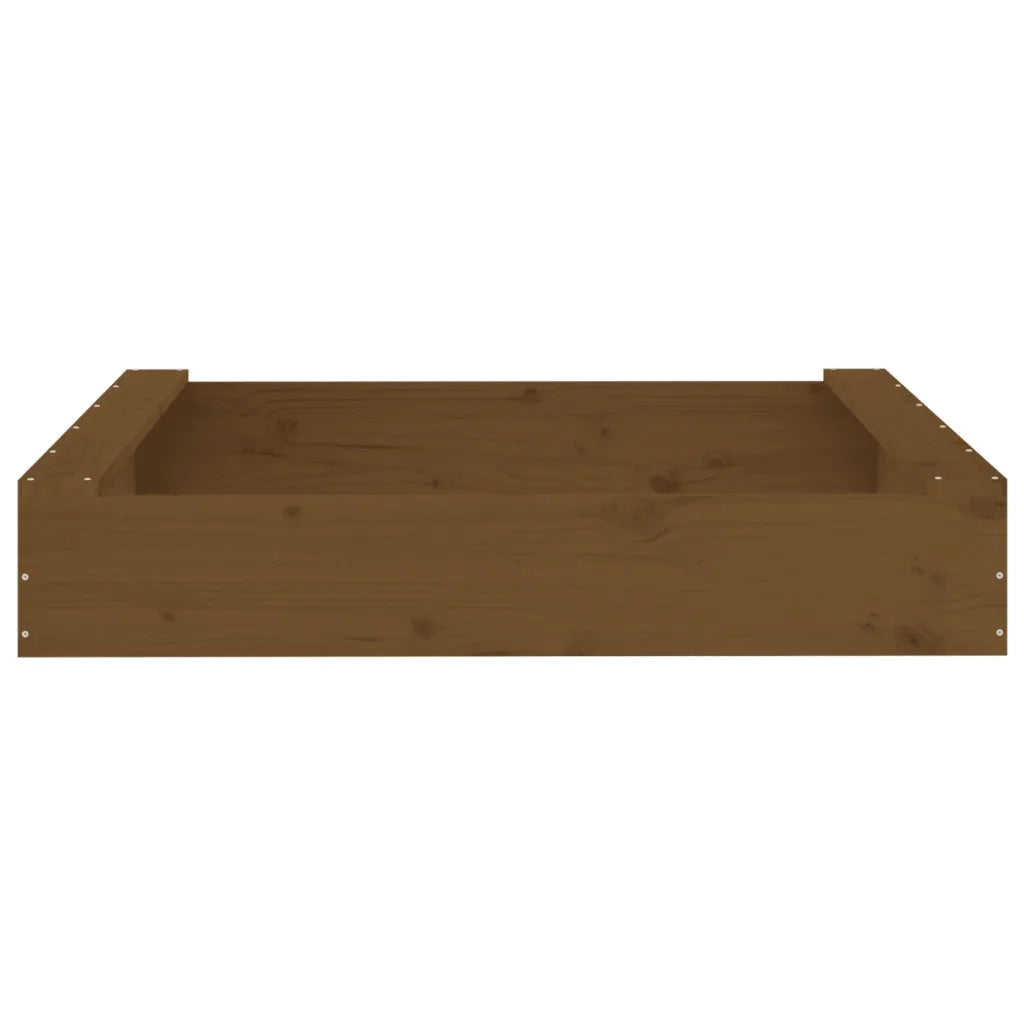Sabbiera con Sedute Ambra Quadrata in Legno Massello di Pino 825033
