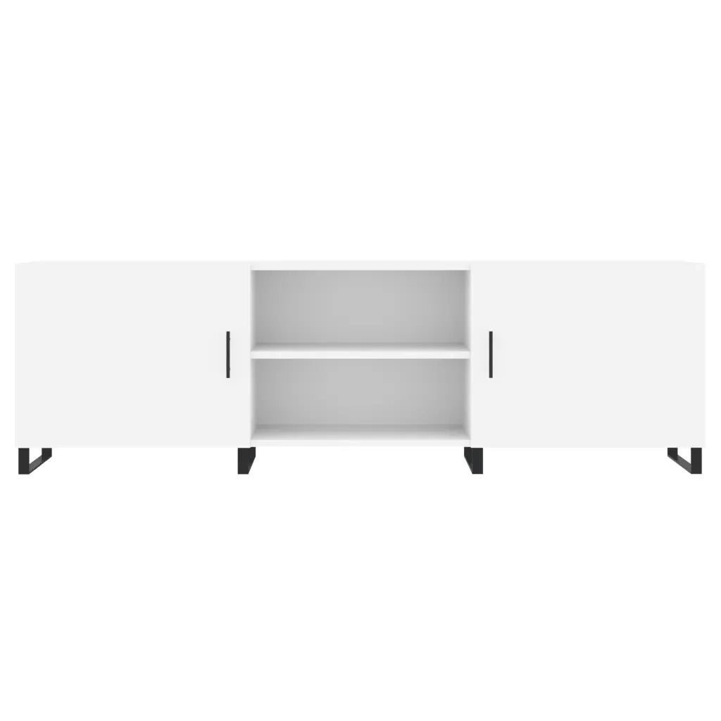 Mobile Porta TV Bianco 150x30x50 cm in Legno Multistrato 829116