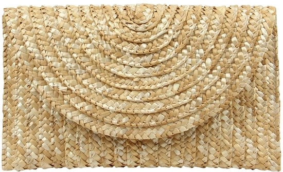 Borsa da sera per donne clutch con stro in mano, tela estiva, borsa da spiaggia per vacanze estive, borsa da sposa