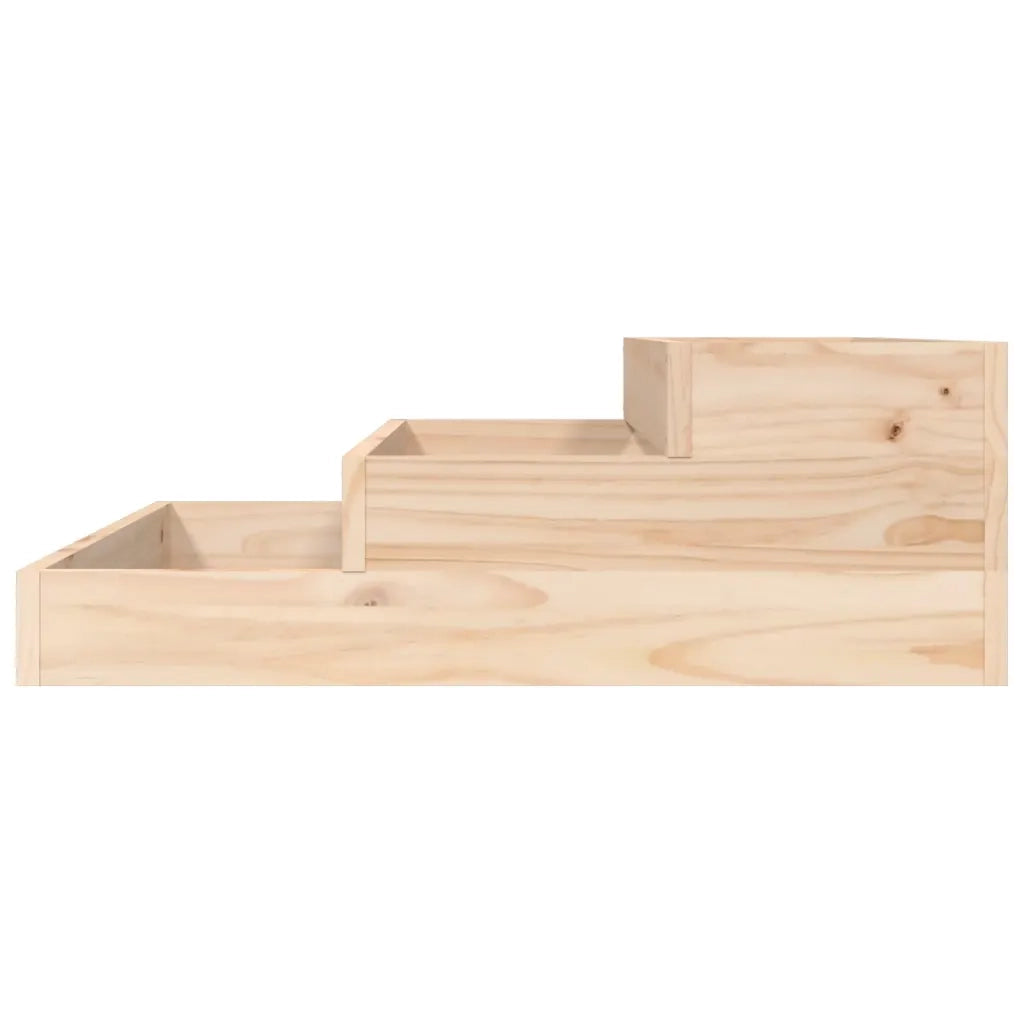 Fioriera | Cassetta per fiori | Vaso 78x78x27 cm in Legno Massello di Pino