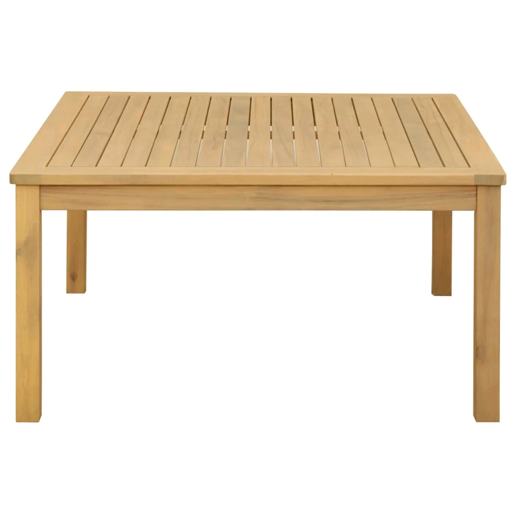 Tavolino da salotto Acacia chiaro 85 x 85 x 45 cm 42026780