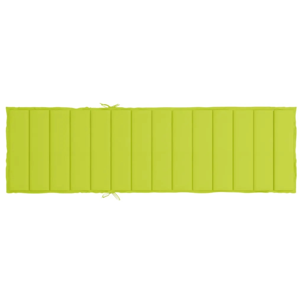 Cuscino per Lettino Verde Intenso 200x60x3 cm in Tessuto Oxford 314214