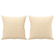 Cuscini Decorativi 2 pz Crema 40x40 cm in Tessuto CFW8882739
